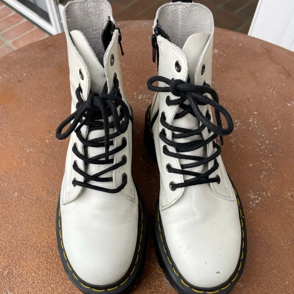 White platform dr. Marten